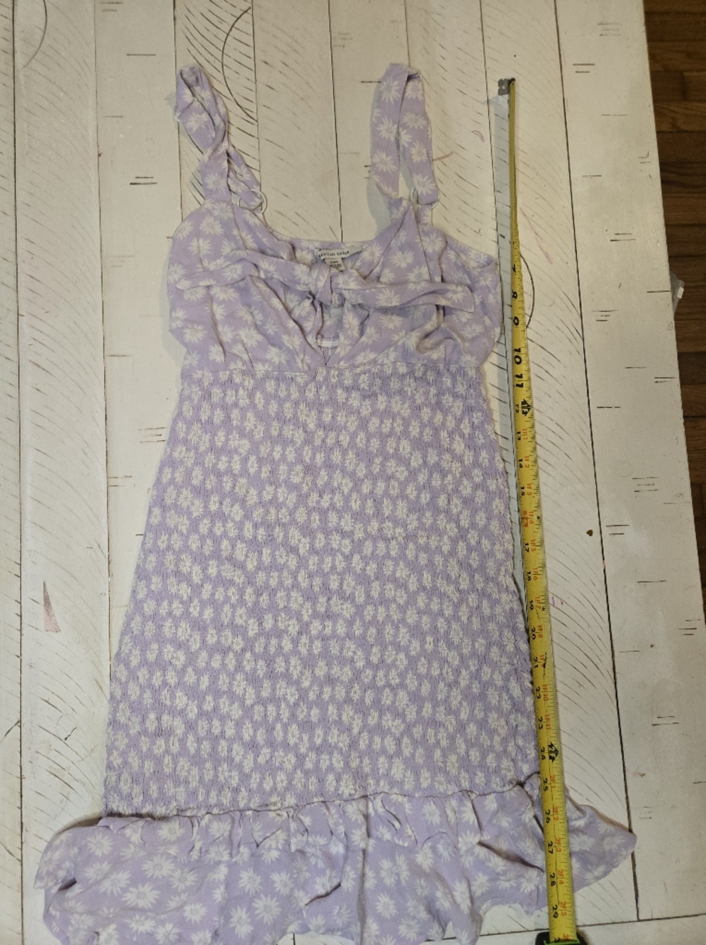 aerie Lilac Daisy Smocked Sundress